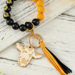 Beaded Key Wristlet Lanyard-Western Culture Leather