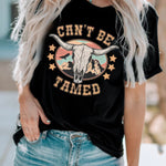 Can't Be Tamed Graphic Tee-Western Culture Leather