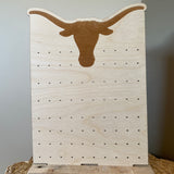 Longhorn earring board-Western Culture Leather