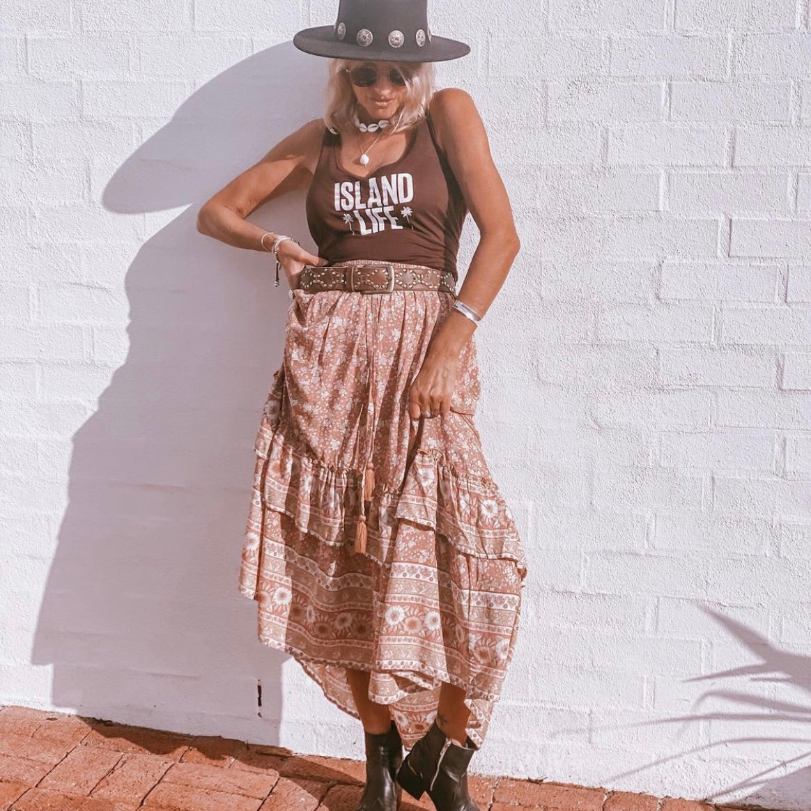 Jaipur Skirt-Western Culture Leather