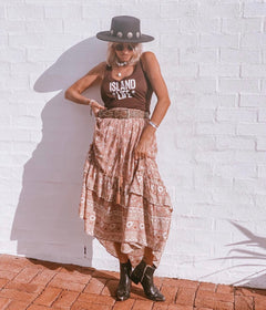 Jaipur Skirt-Western Culture Leather