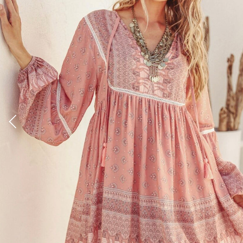 Lake Dress - Rose Dawn-Western Culture Leather