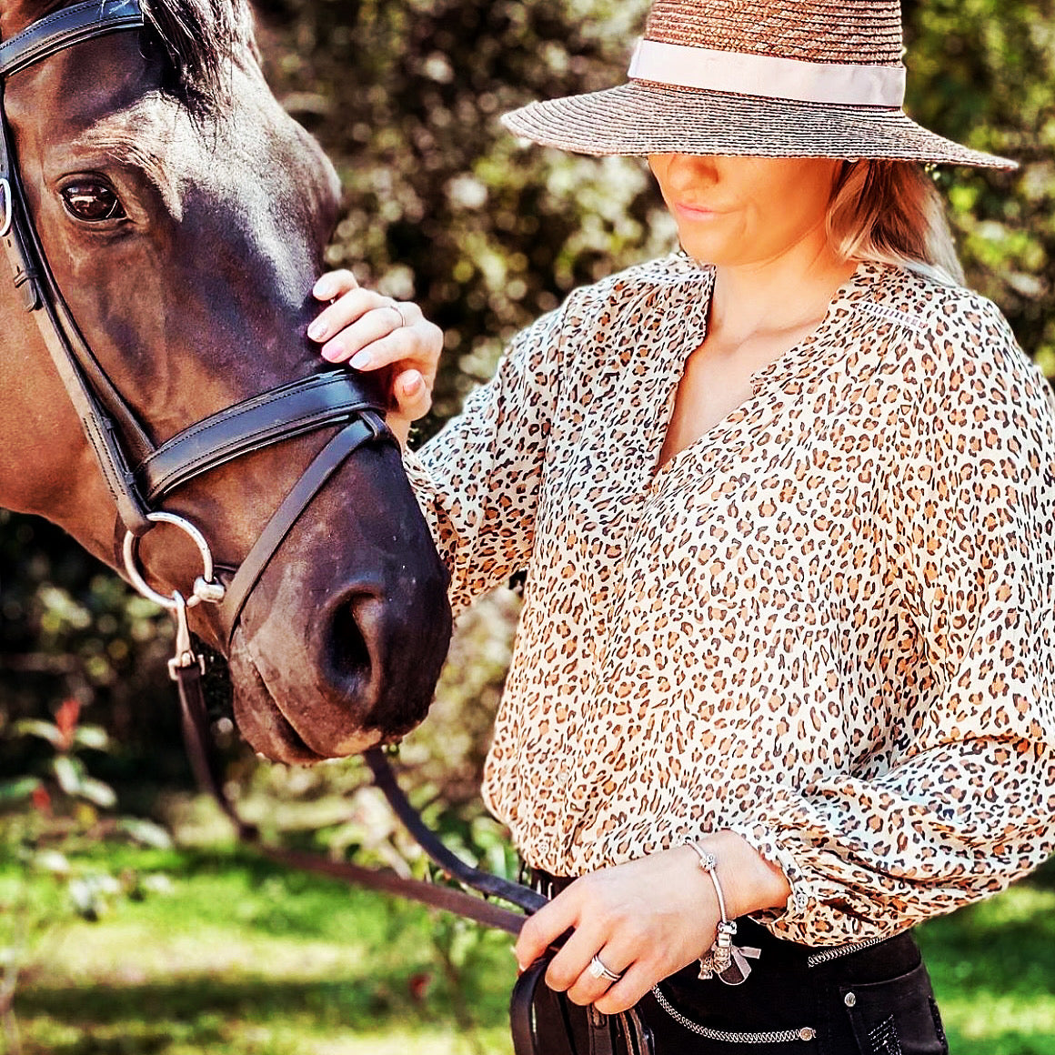 Nirvana Blouse - Leopard-Western Culture Leather