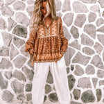 Saba Harem Pant - White Cotton-Western Culture Leather
