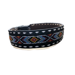 Custom Beaded Belt-Western Culture Leather
