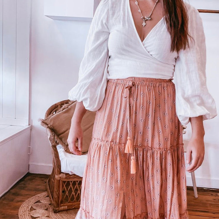 Almost Famous Skirt - Rose Dawn-Western Culture Leather