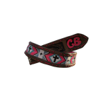 Custom Beaded Belt-Western Culture Leather