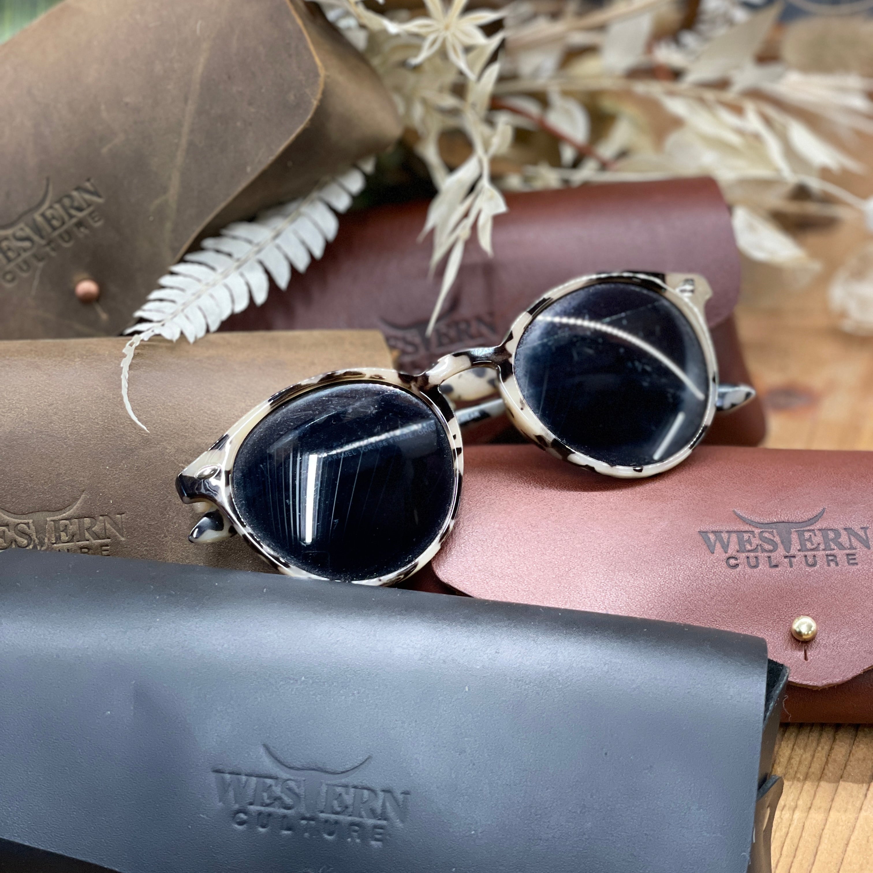 Gloria - Glasses case-Western Culture Leather