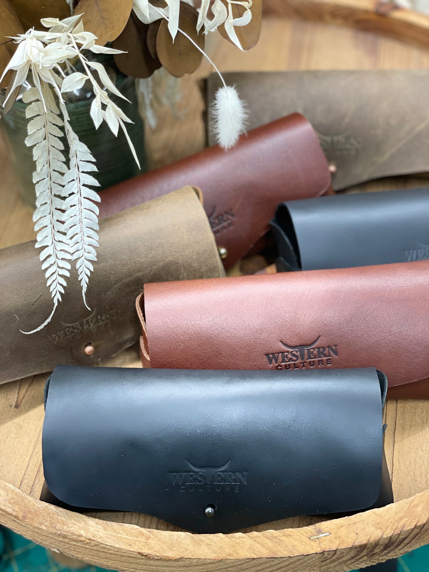 Gloria - Glasses case-Western Culture Leather