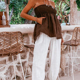 Saba Harem Pant - White Cotton-Western Culture Leather